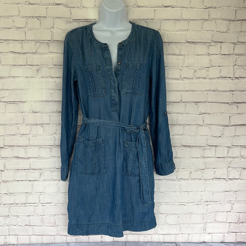 Banana Republic denim chambray tunic dress size 2